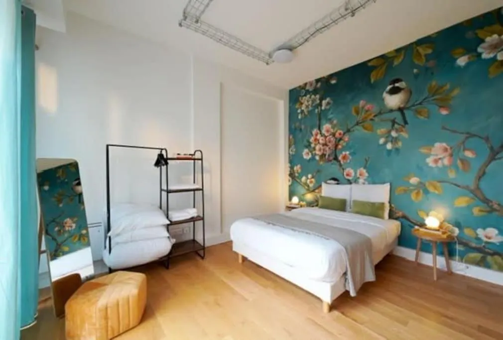 Fresh & Floral - Large Studio For 4 - Batignolles Apartment Paris
